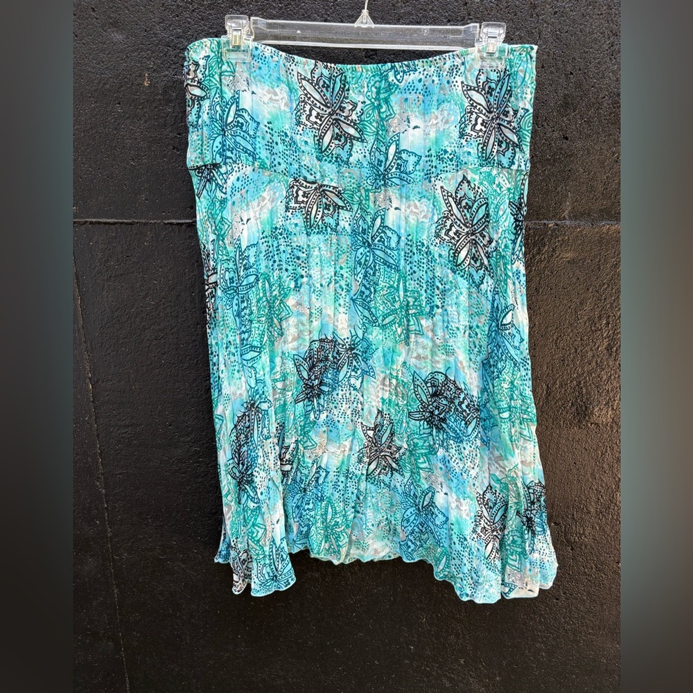 AGB Women’s Blue Gathered Skirt Size XL